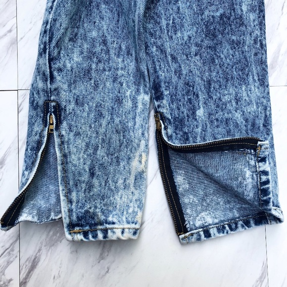 Vintage Acid Wash Ankle Zip GUESS Jeans - Picture 5 of 7